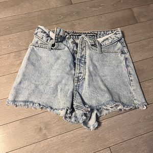 Alexander Wang Bite Flip Shorts in denim light